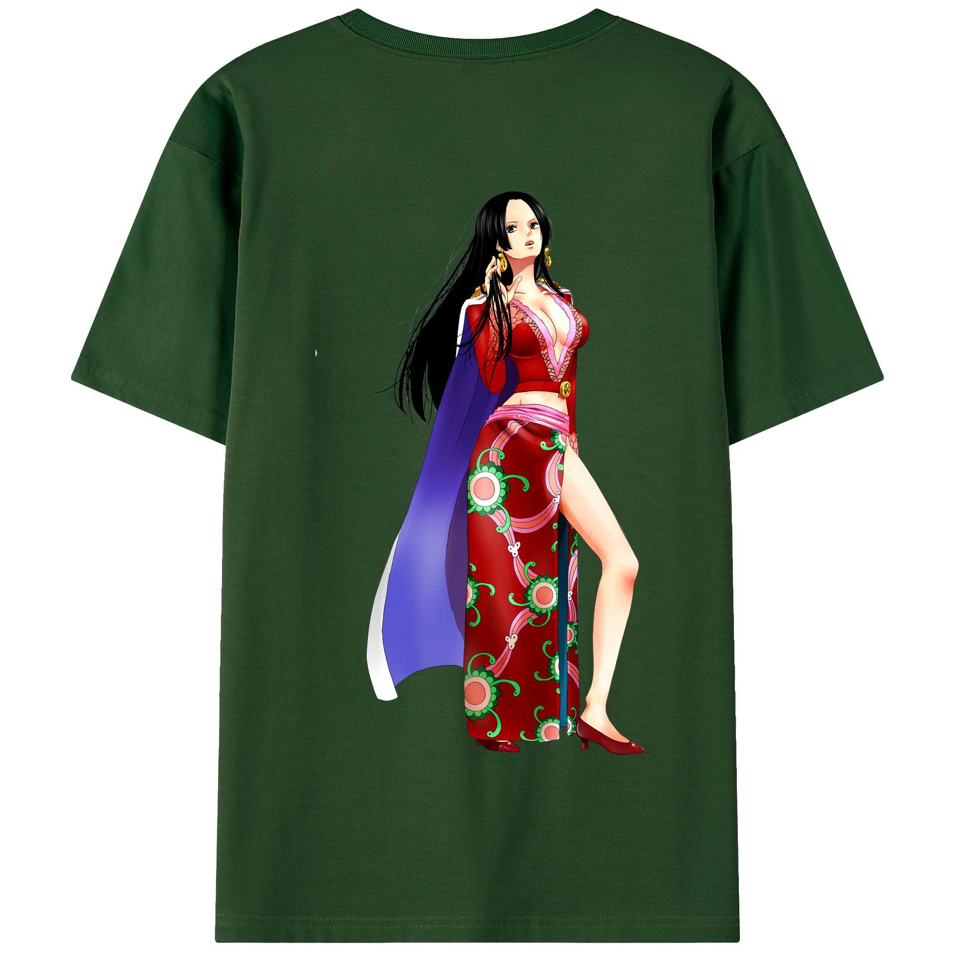 ワンピース ボア・ハンコック ONE PIECE Boa·Hancock 綿100％半袖Tシャツ（背面プリント）